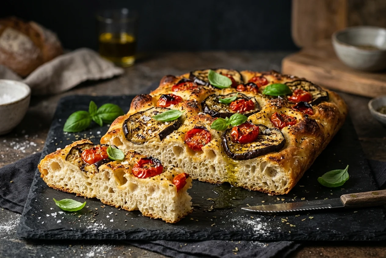 Focaccia Melanzane e Pomodorini