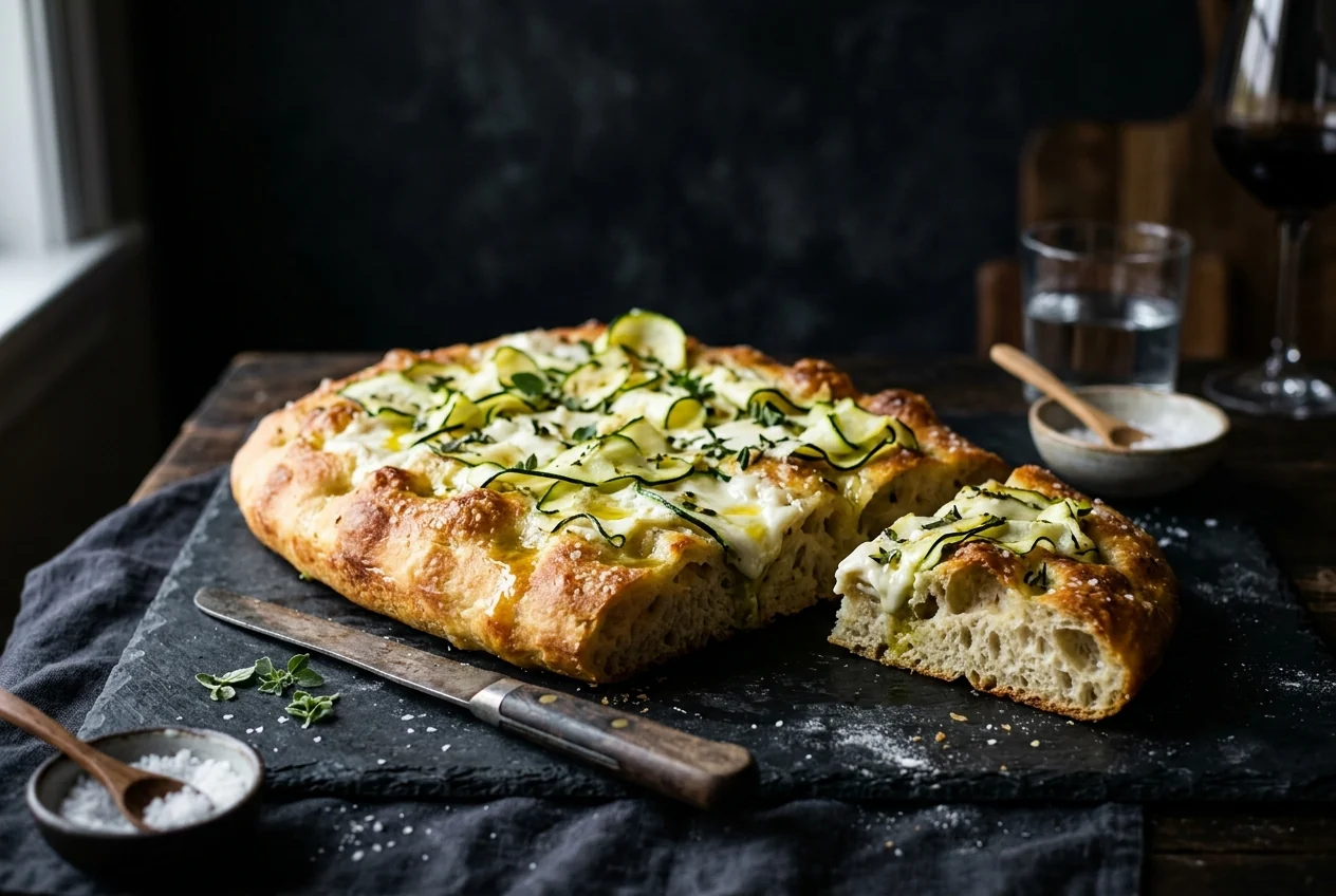 Focaccia Zucchine e Stracchino