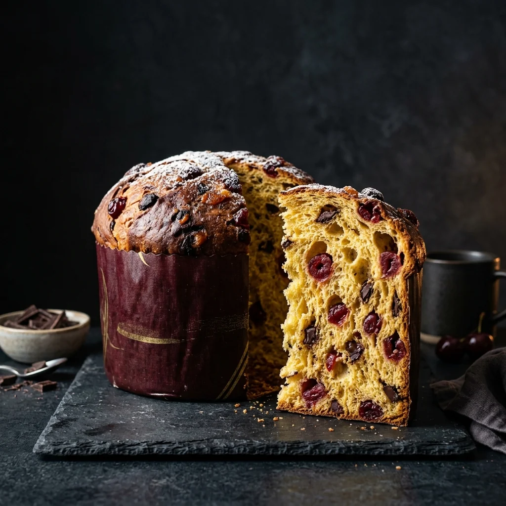 Handwerks-Panettone MikiLab — Sauerkirsche und Schokolade