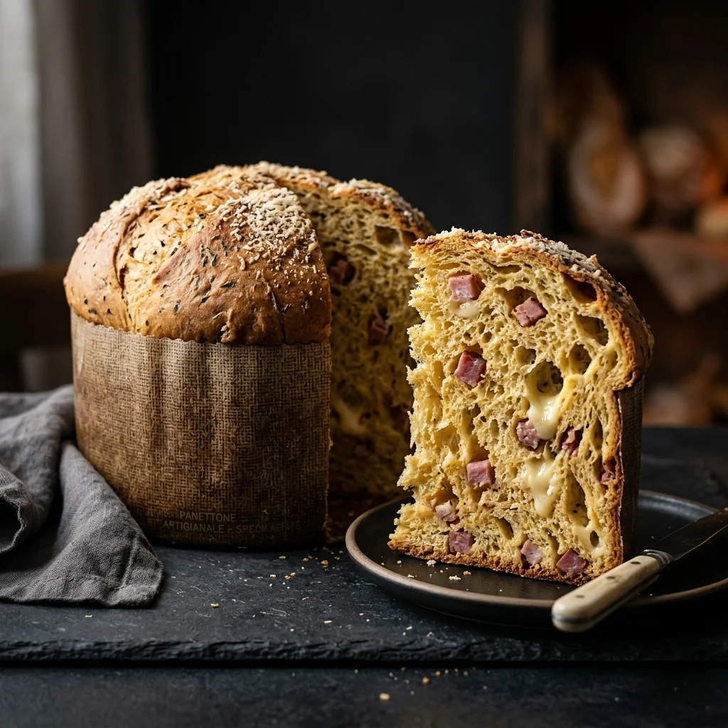 Panettone Salato Artigianale MikiLab — Speck e Formaggio