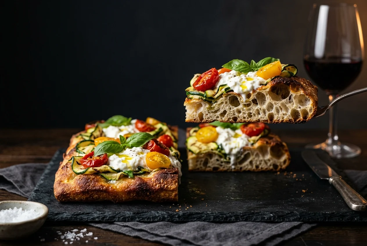 Zeitgenössische Pizza al Taglio