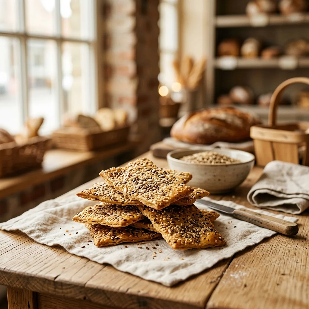 Knusprige Samen-Cracker