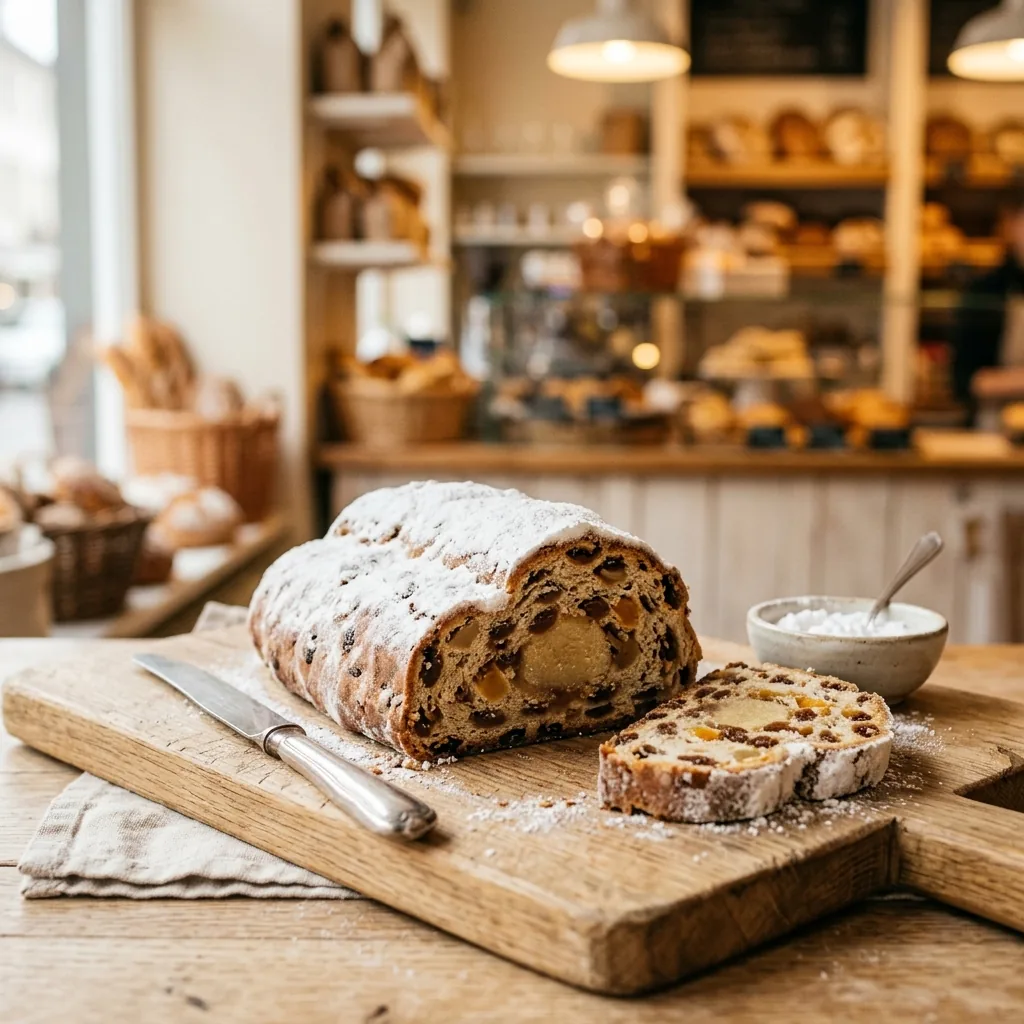 Traditioneller Deutscher Weihnachts-Stollen